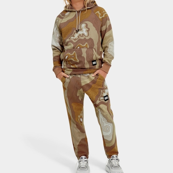 UGG Mens Multicolor Terrance Topo Hoodie and UGG Malachi Fleece Jogger Sweatpant - Picture 6 of 7